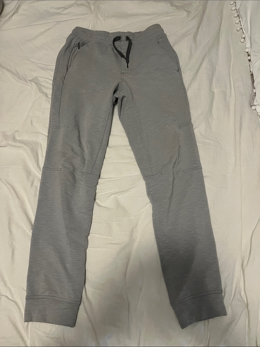 lululemon athletica Men's Light Gray Drawstring Joggers